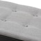 Baxton Studio Espresso Finished Grey Upholstered Cushioned Entryway Bench 143-8079 - alternate 8